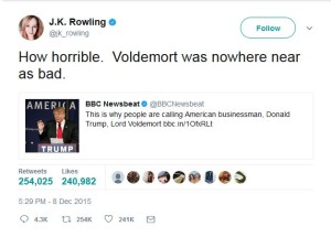 Rowling Tweet
